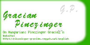 gracian pinczinger business card